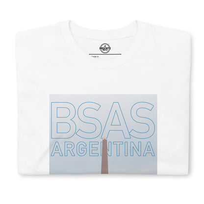 Camiseta de manga corta unisex BSAS