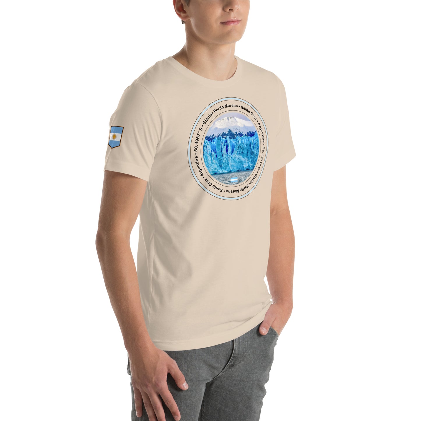 Postales: Glaciar Perito Moreno, Santa Cruz (Camiseta de manga corta unisex)