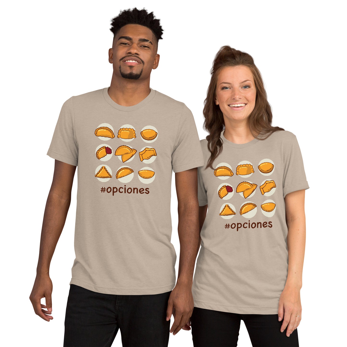 Camiseta de manga corta Opciones de empanadas